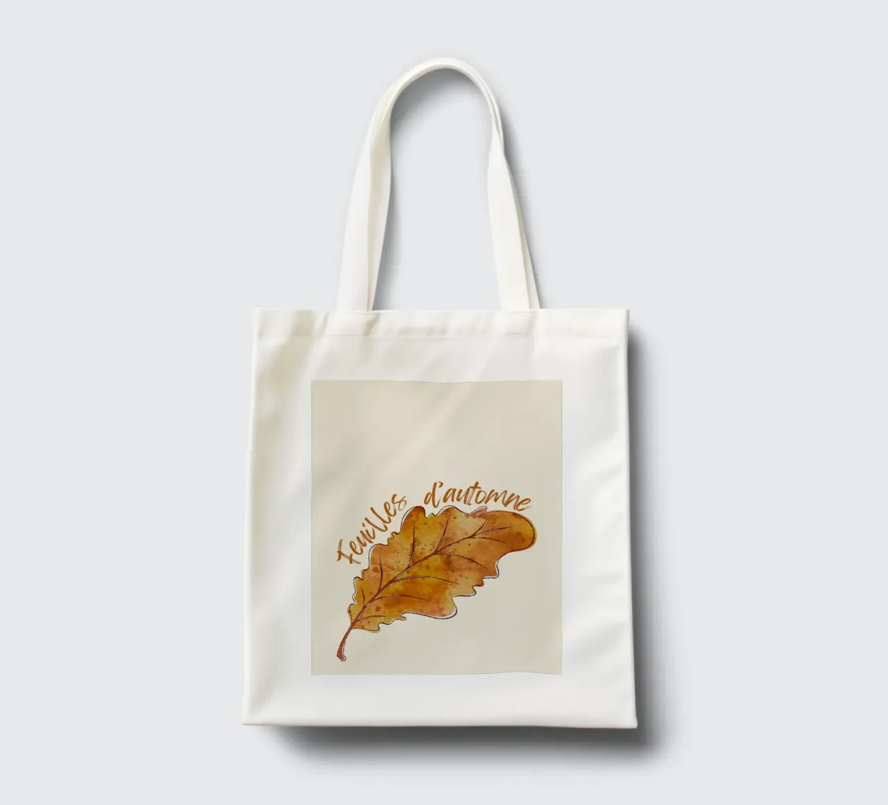 Feuilles d'automne borsa in juta da Idées & Création