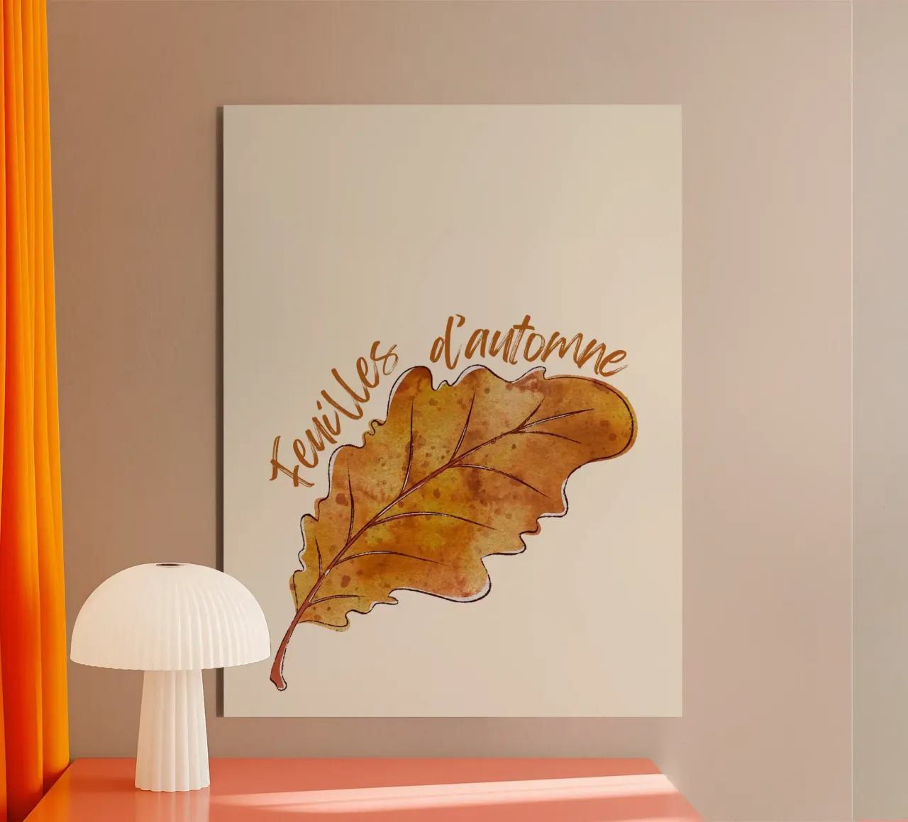 Feuilles d'automne alluminio dibond da Idées & Création