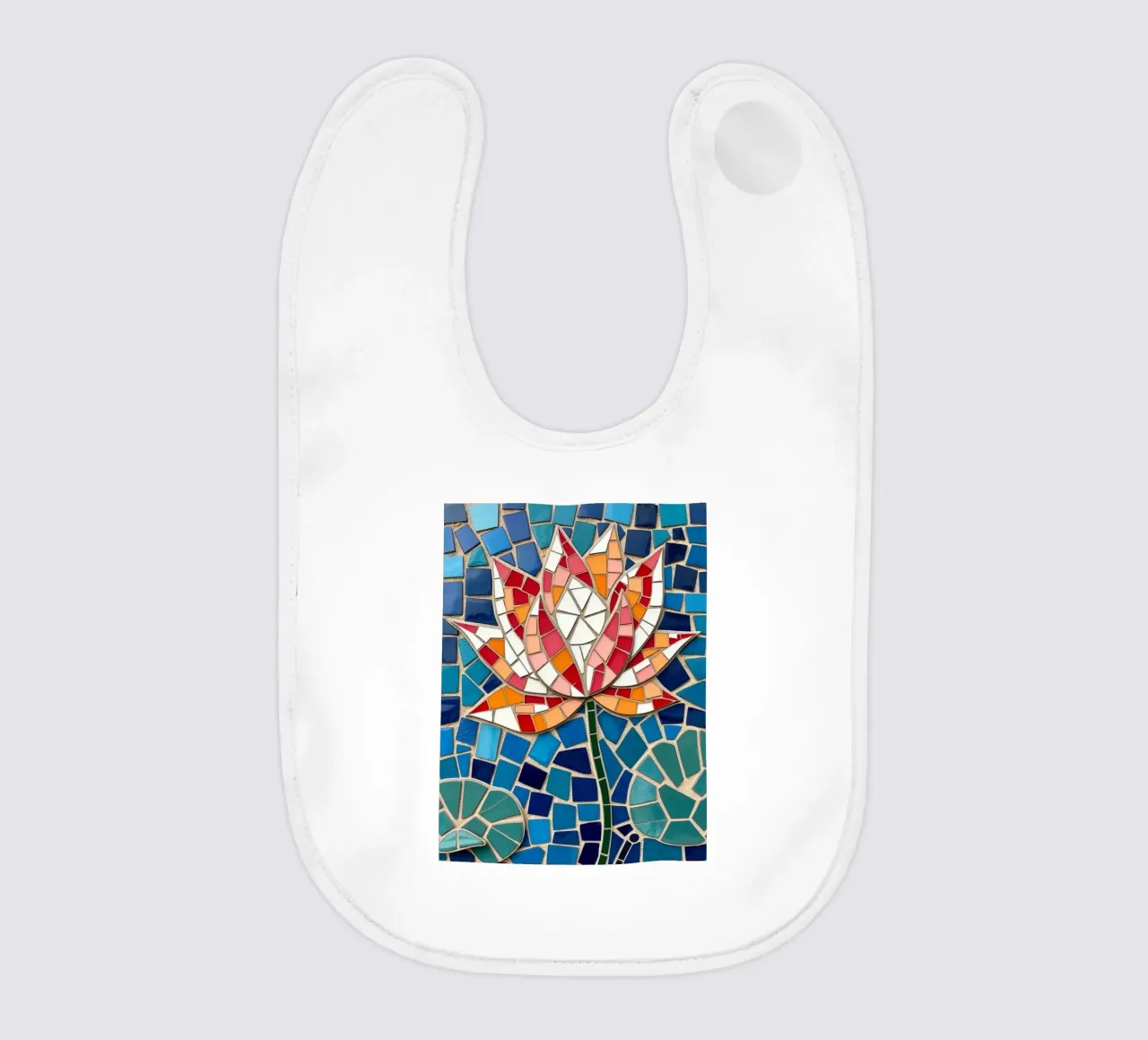 Il fiore della serenità: Un mosaico di tranquillità bavaglino da Artistic-shop