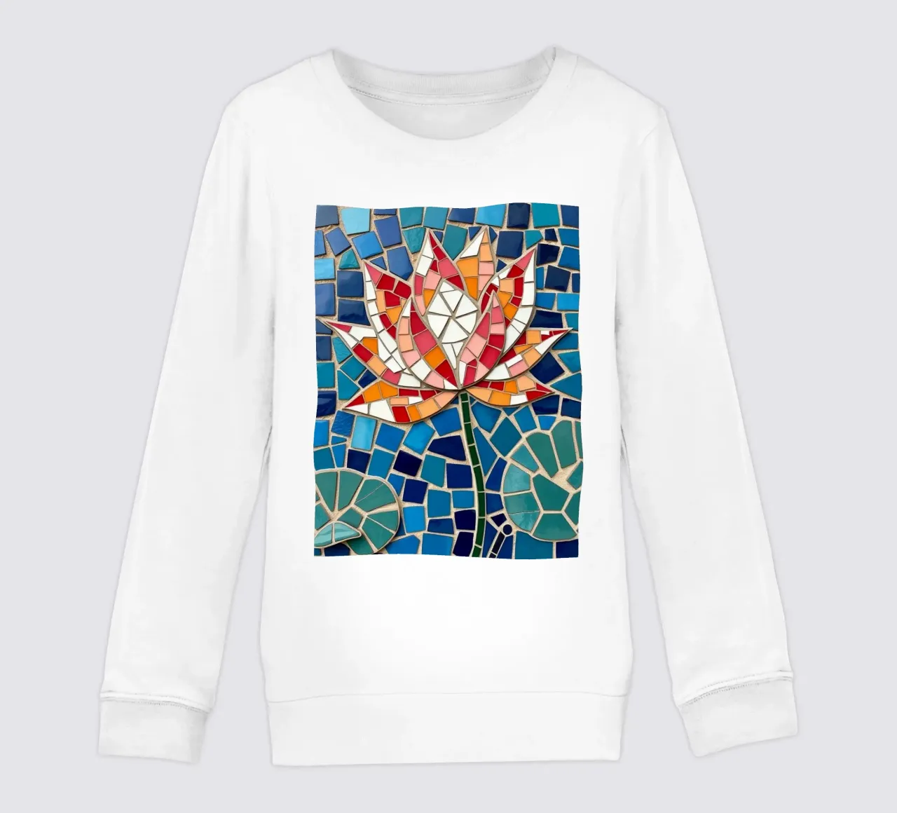 Il fiore della serenità: Un mosaico di tranquillità felpa bambino da Artistic-shop