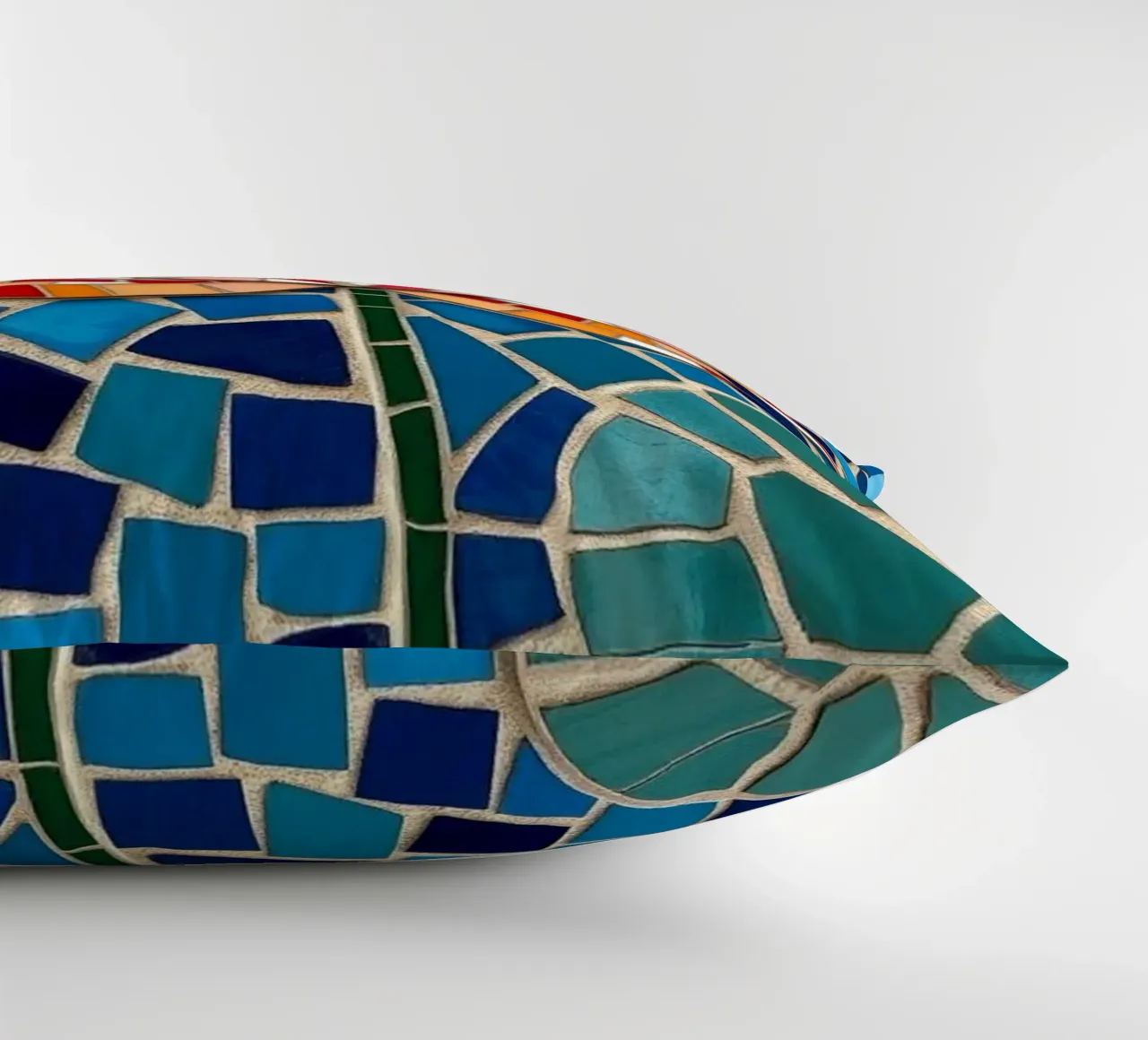 Il fiore della serenità: Un mosaico di tranquillità cuscino da Artistic-shop