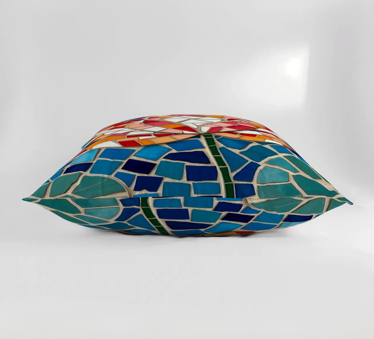 Il fiore della serenità: Un mosaico di tranquillità cuscino da Artistic-shop