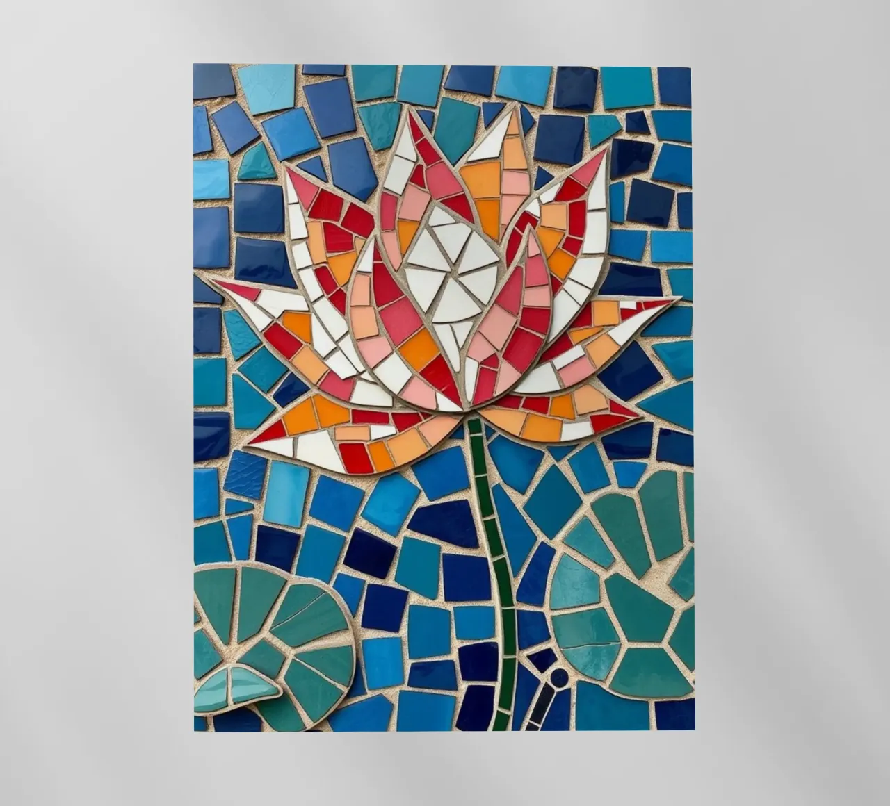 Il fiore della serenità: Un mosaico di tranquillità pellicola backlit da Artistic-shop