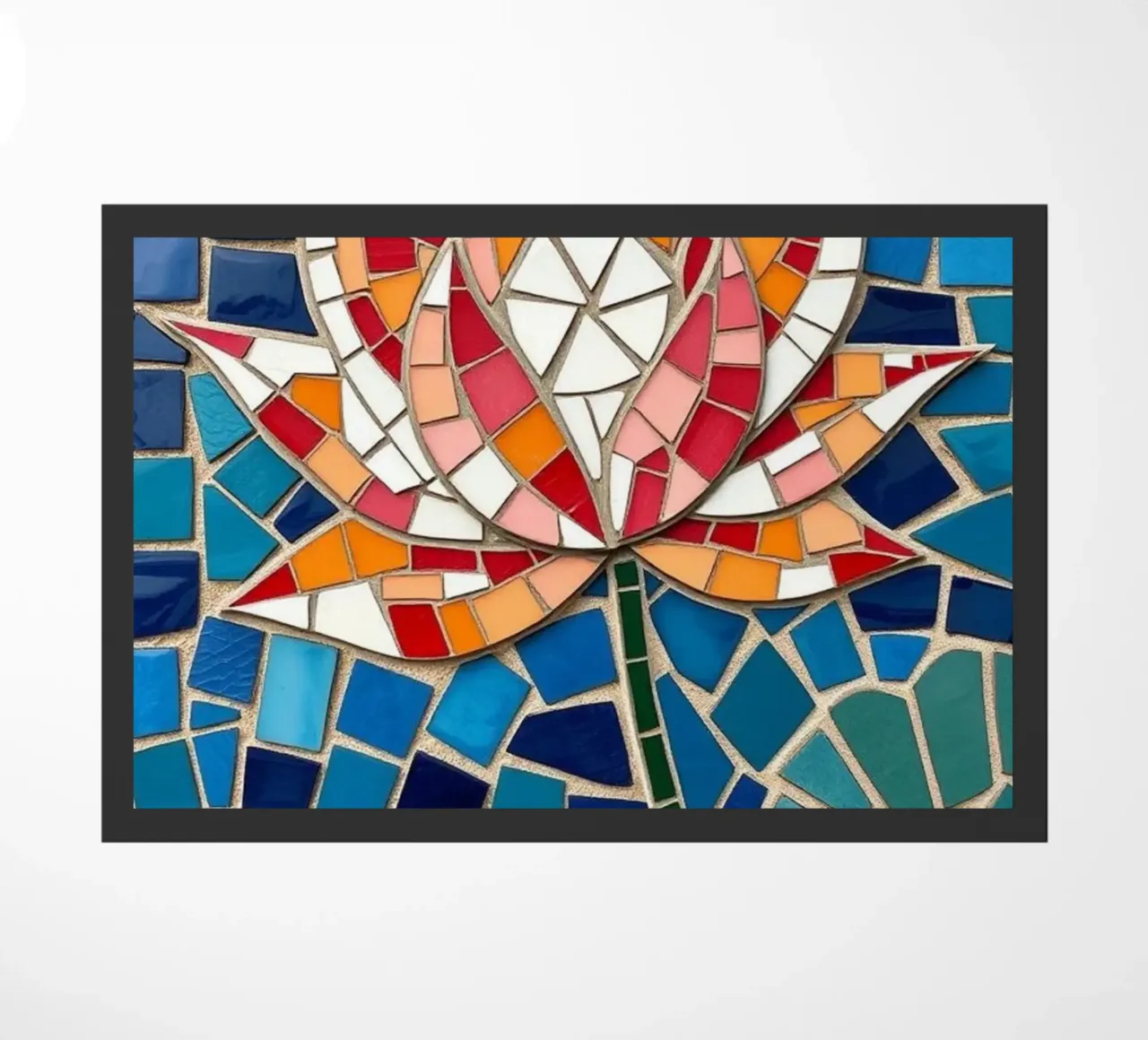 Il fiore della serenità: Un mosaico di tranquillità zerbino da Artistic-shop