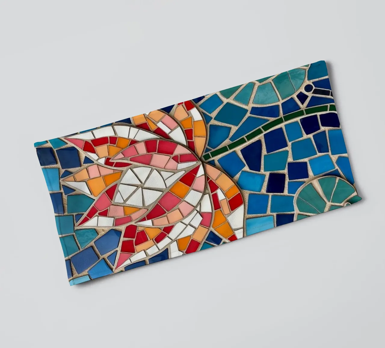 Il fiore della serenità: Un mosaico di tranquillità asciugamano da bagno da Artistic-shop