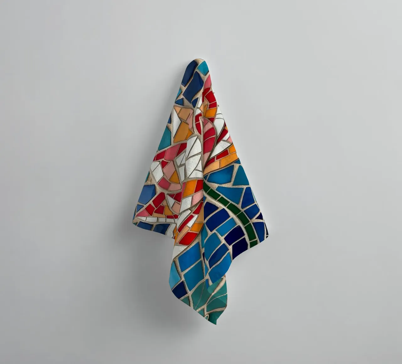 Il fiore della serenità: Un mosaico di tranquillità asciugamano da bagno da Artistic-shop