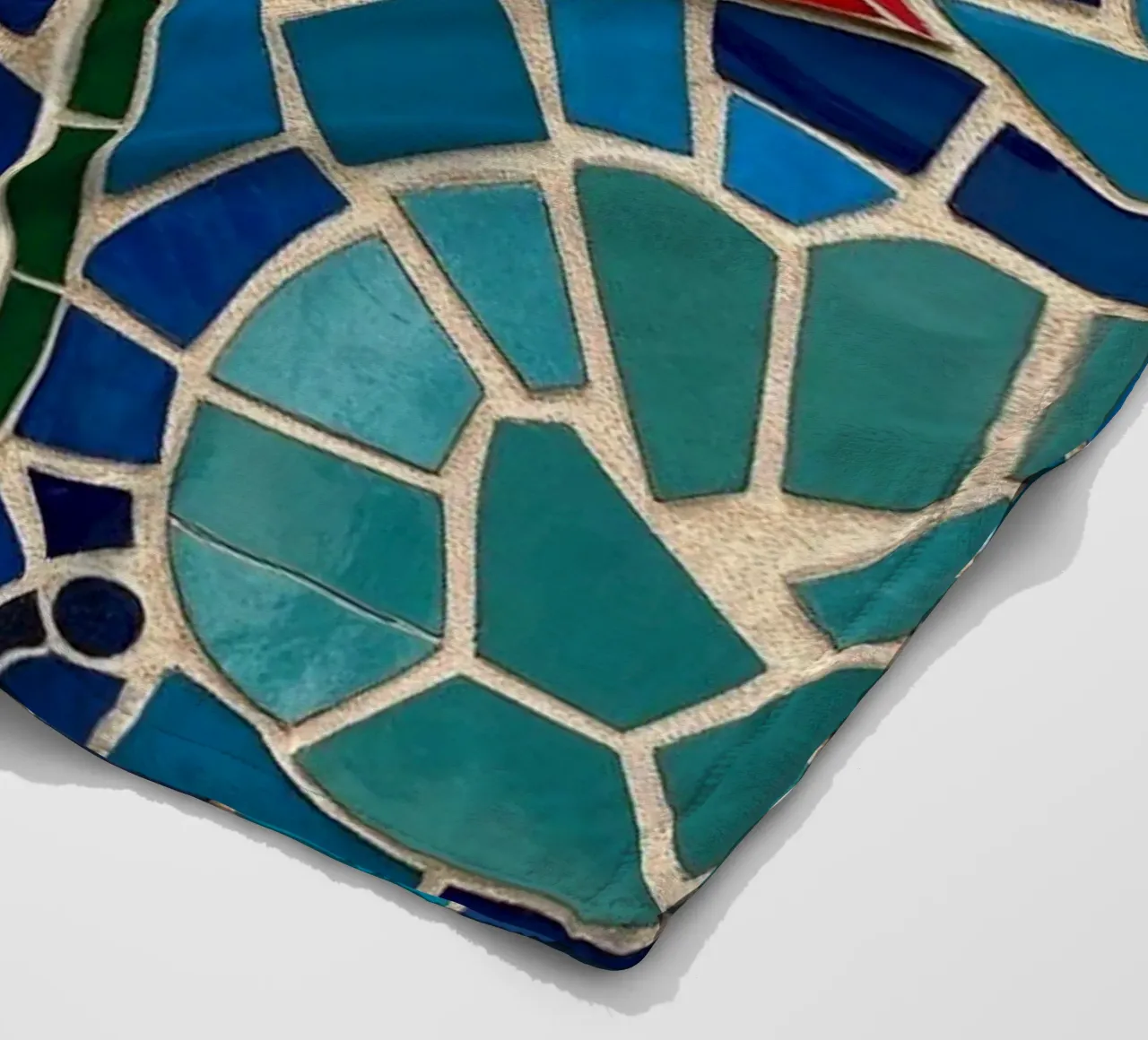 Il fiore della serenità: Un mosaico di tranquillità coperta in pile da Artistic-shop