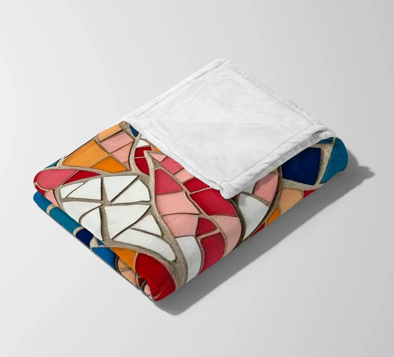 Il fiore della serenità: Un mosaico di tranquillità coperta in pile da Artistic-shop