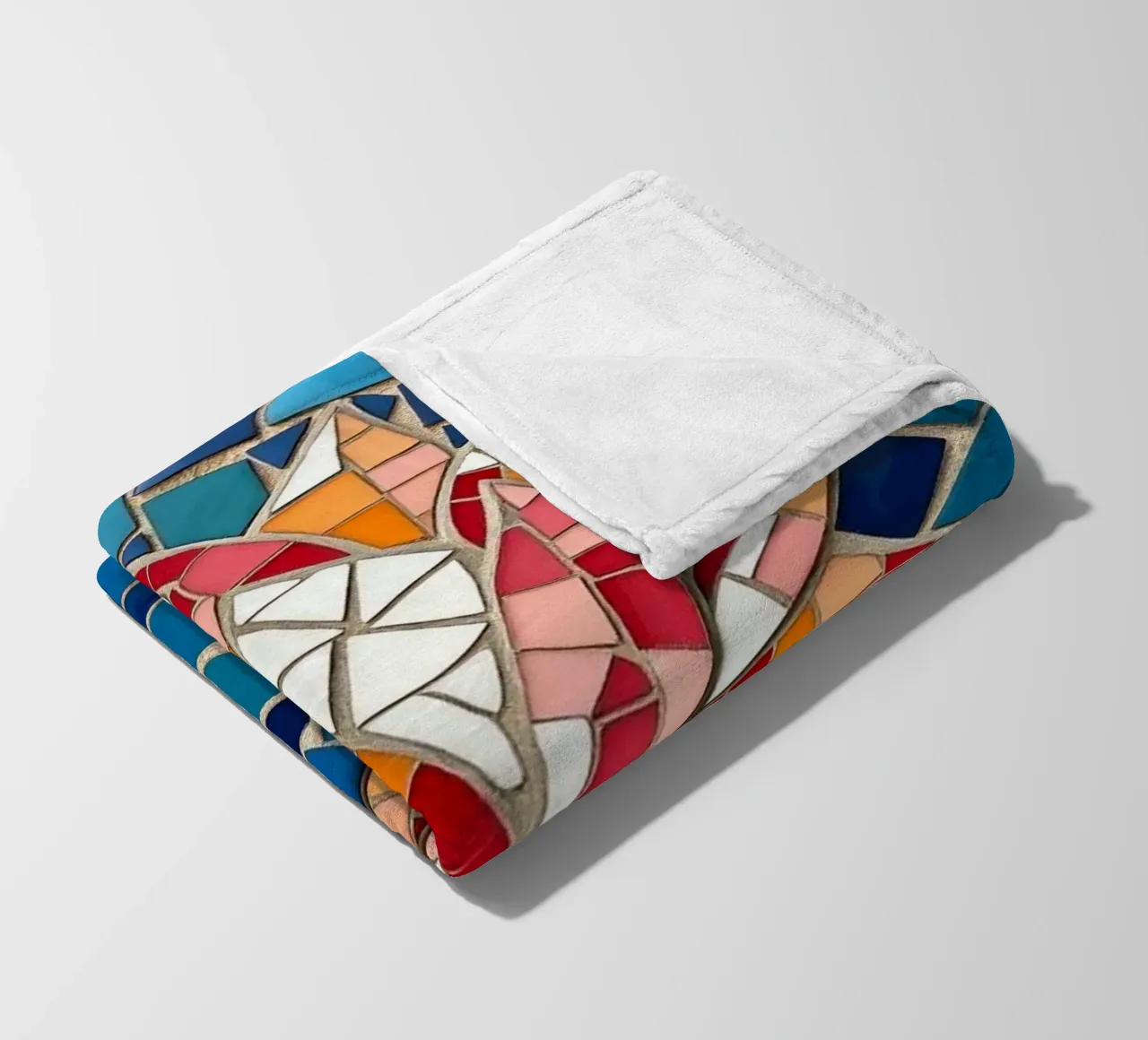 Il fiore della serenità: Un mosaico di tranquillità coperta in pile da Artistic-shop