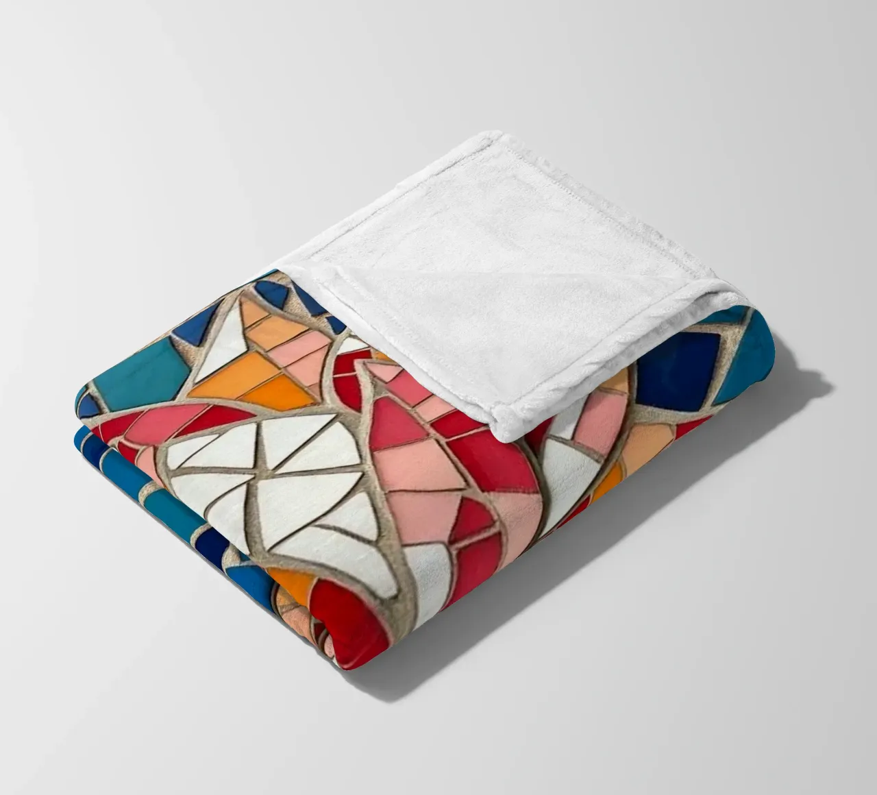 Il fiore della serenità: Un mosaico di tranquillità coperta in pile da Artistic-shop