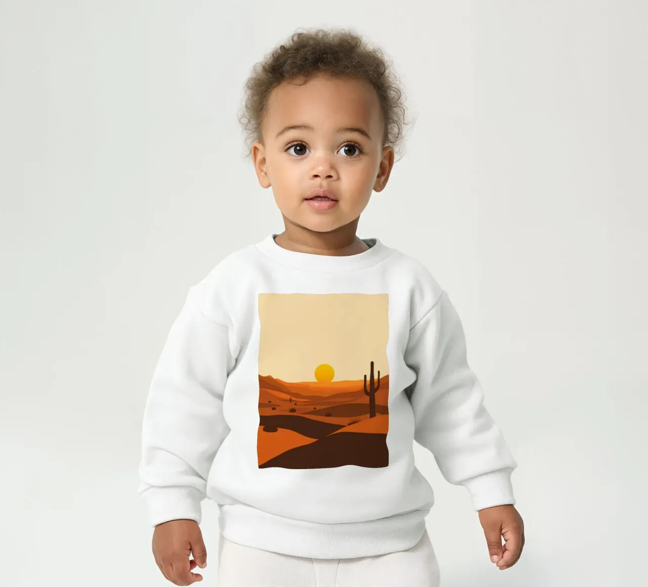 Paisaje minimalista de atardeceres desérticos sudadera de bebé de Artistic-shop