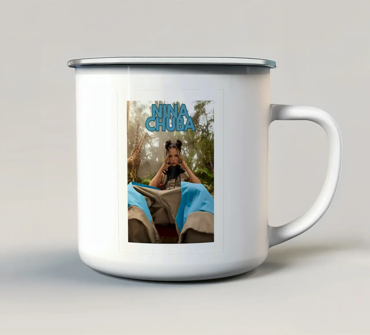 Regina della giungla tazza in smalto da vintage