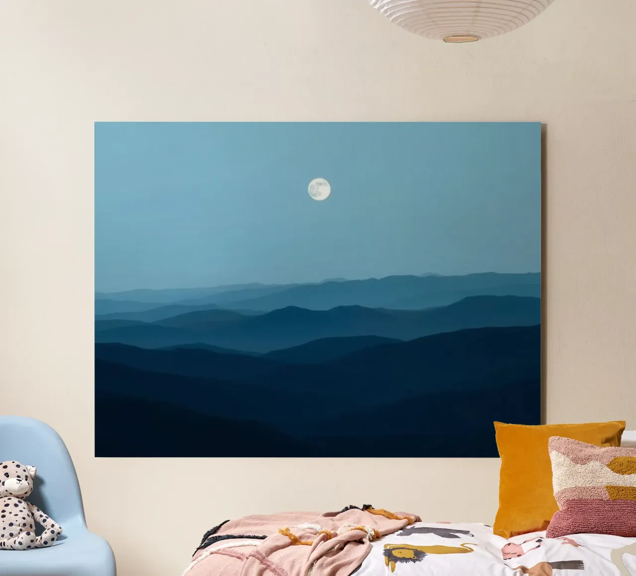 L'abbraccio della serenità: Un'alba di mezzanotte alluminio dibond da Artistic-shop