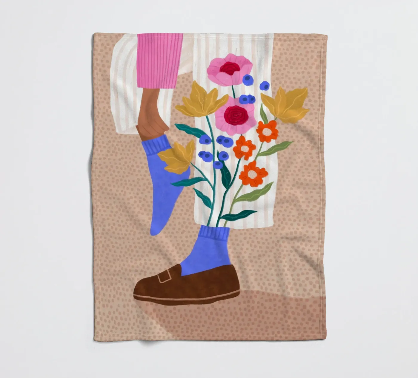 Blooming Socks fleecedeken van Bea Mueller