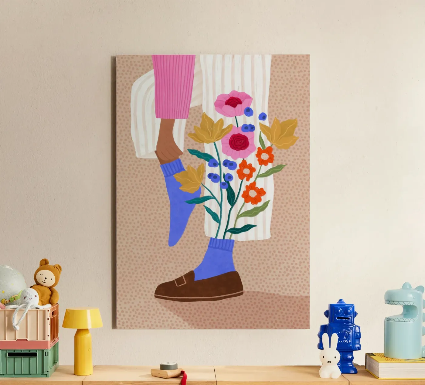 Blooming Socks forex plate by Bea Mueller