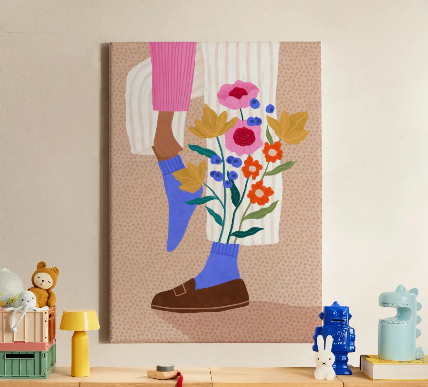 Blooming Socks tela da Bea Mueller