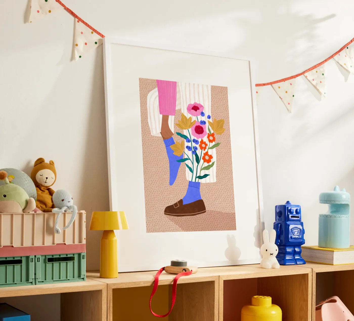 Blooming Socks poster van Bea Mueller