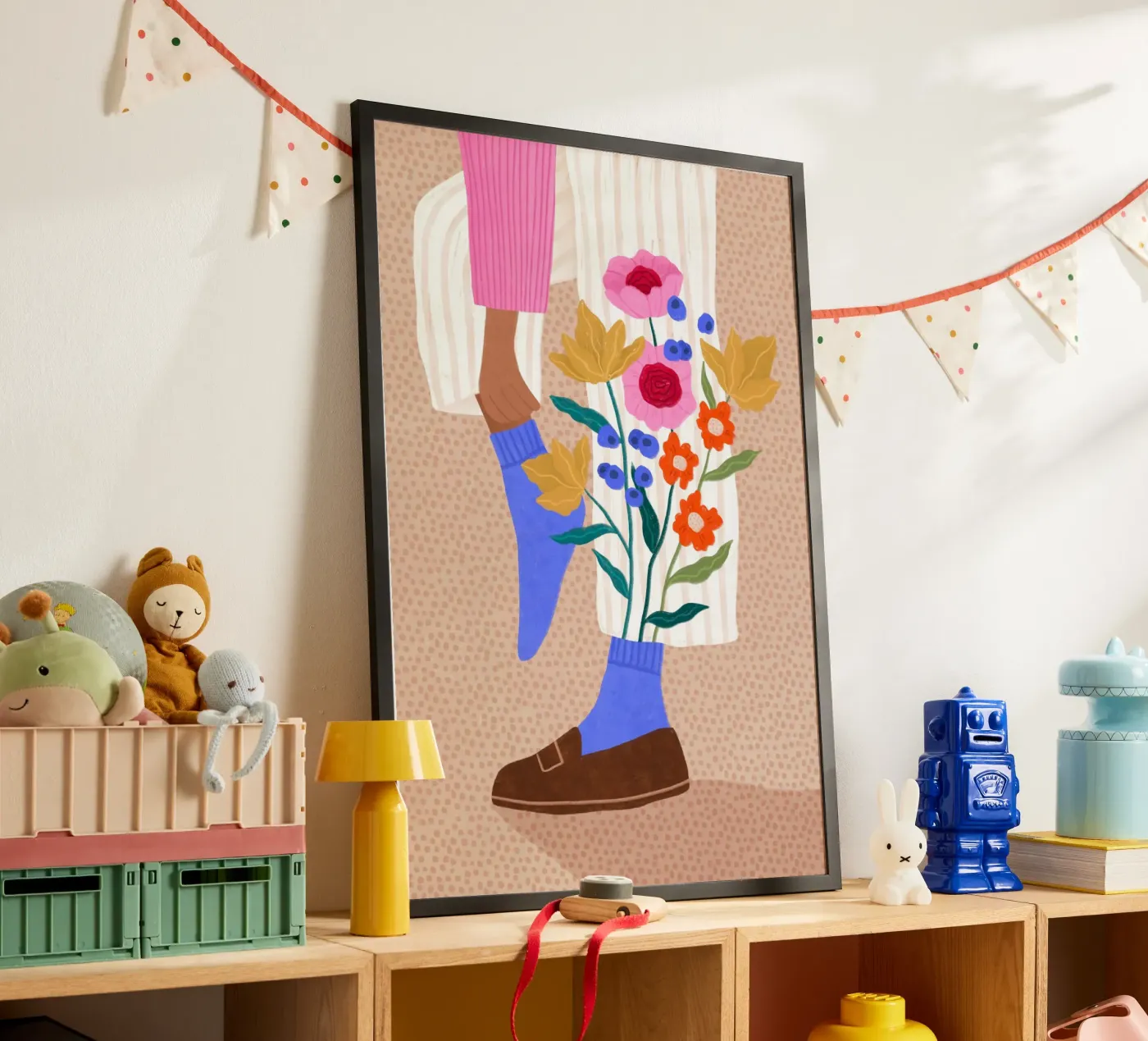 Blooming Socks poster van Bea Mueller