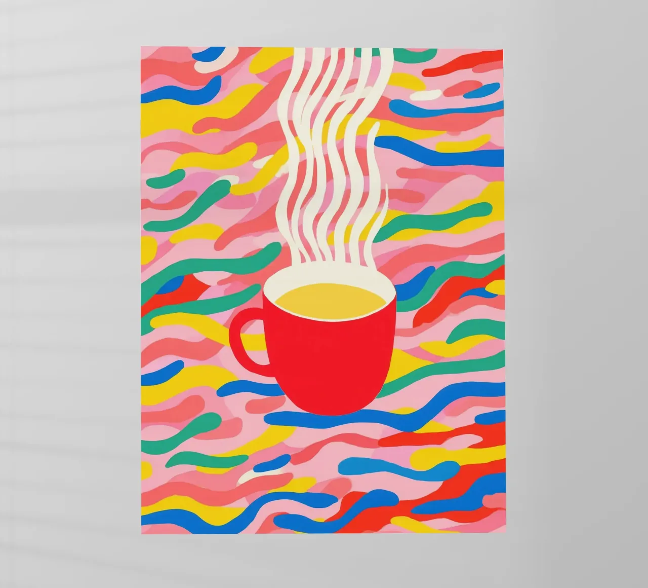 Pausa caffè ottimista | Pop Art pellicola backlit da Autofocus