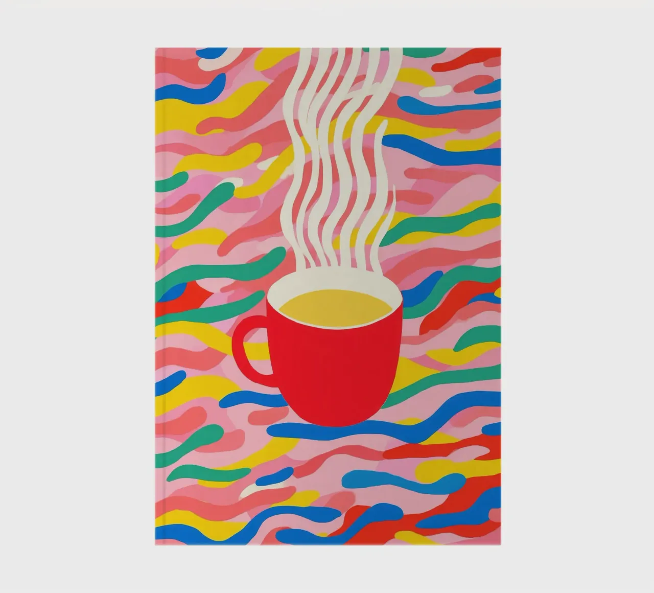 Optimistic coffee break | Pop Art notebook by Autofocus