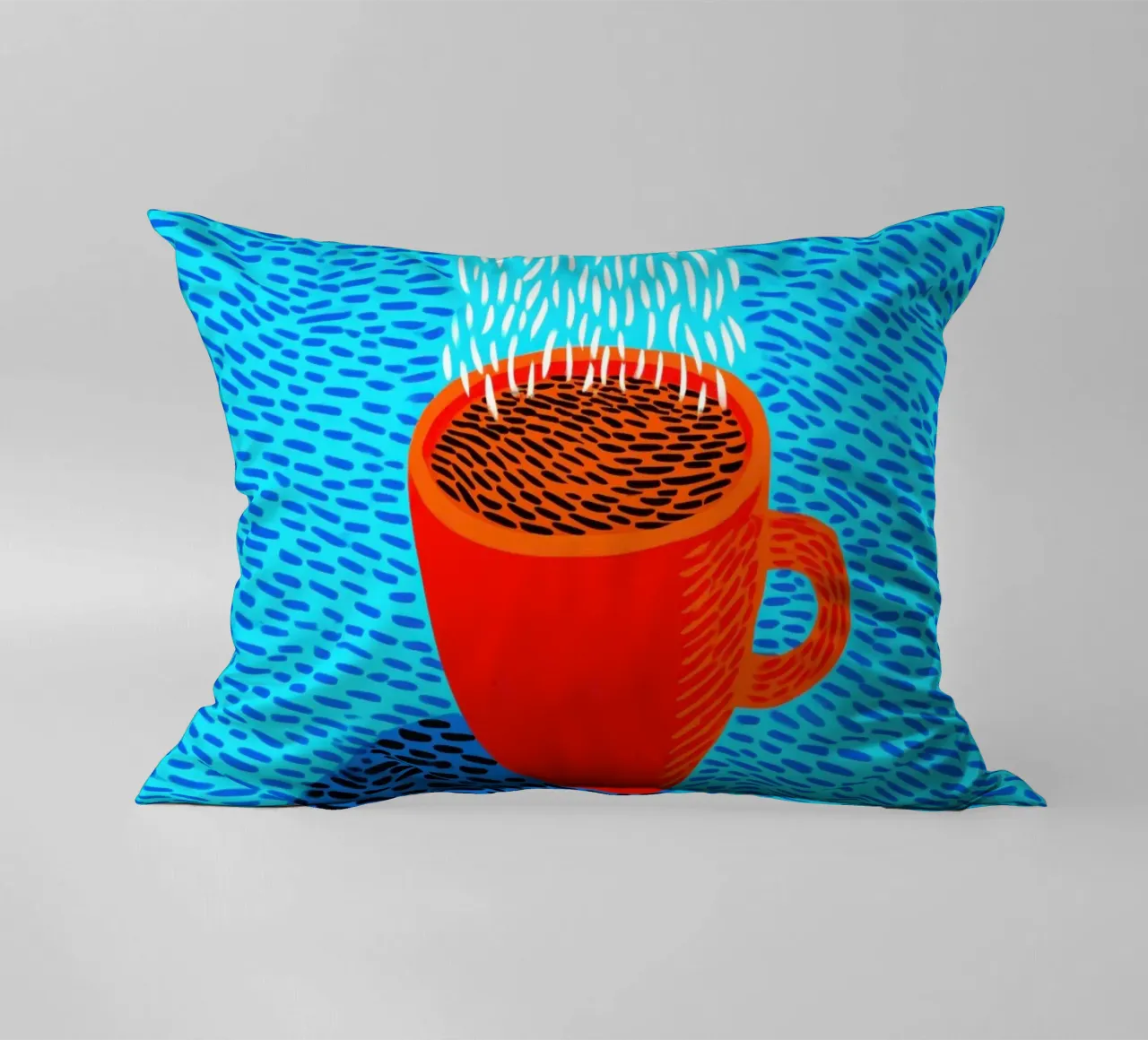 Caffè a bordo piscina | Vitalità e gioia di vivere in cucina cuscino da Autofocus