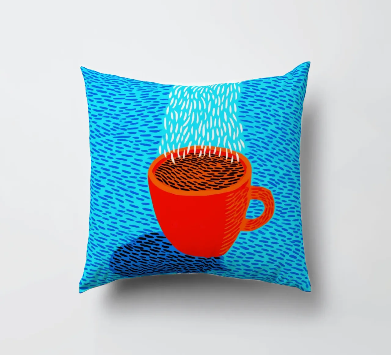 Caffè a bordo piscina | Vitalità e gioia di vivere in cucina cuscino da Autofocus