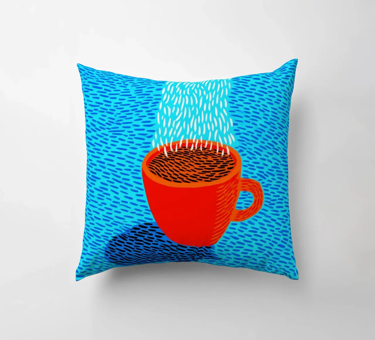 Caffè a bordo piscina | Vitalità e gioia di vivere in cucina cuscino da Autofocus