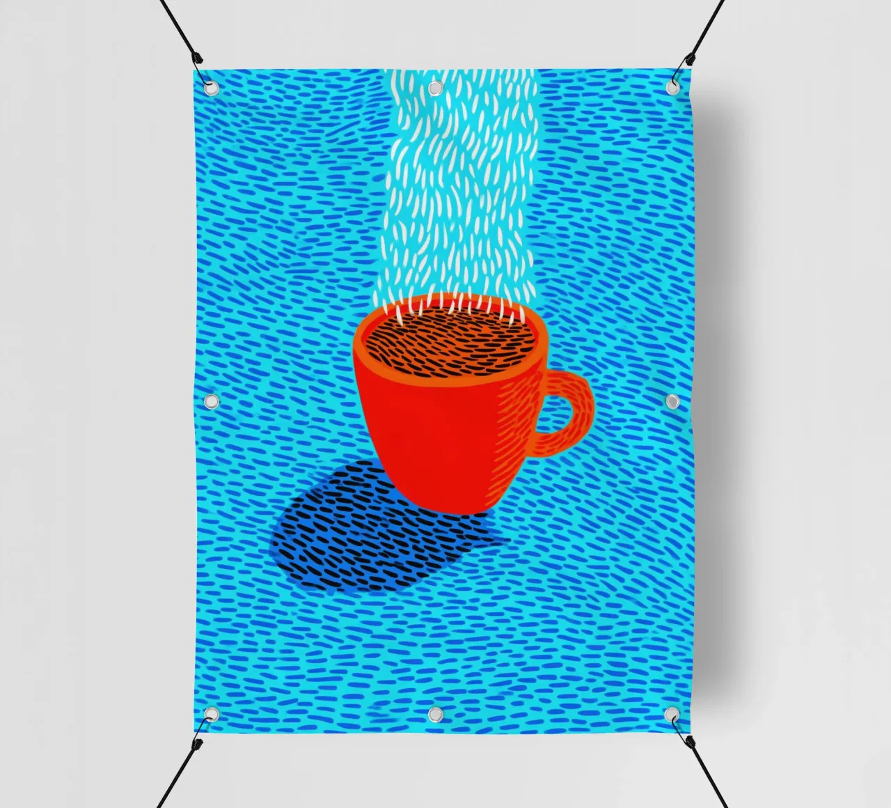 Caffè a bordo piscina | Vitalità e gioia di vivere in cucina telo in pvc da Autofocus
