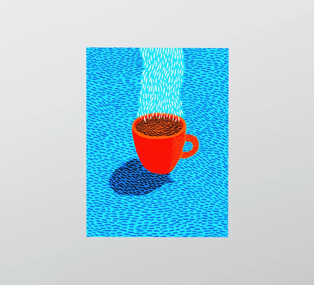 Caffè a bordo piscina | Vitalità e gioia di vivere in cucina adesivo da Autofocus