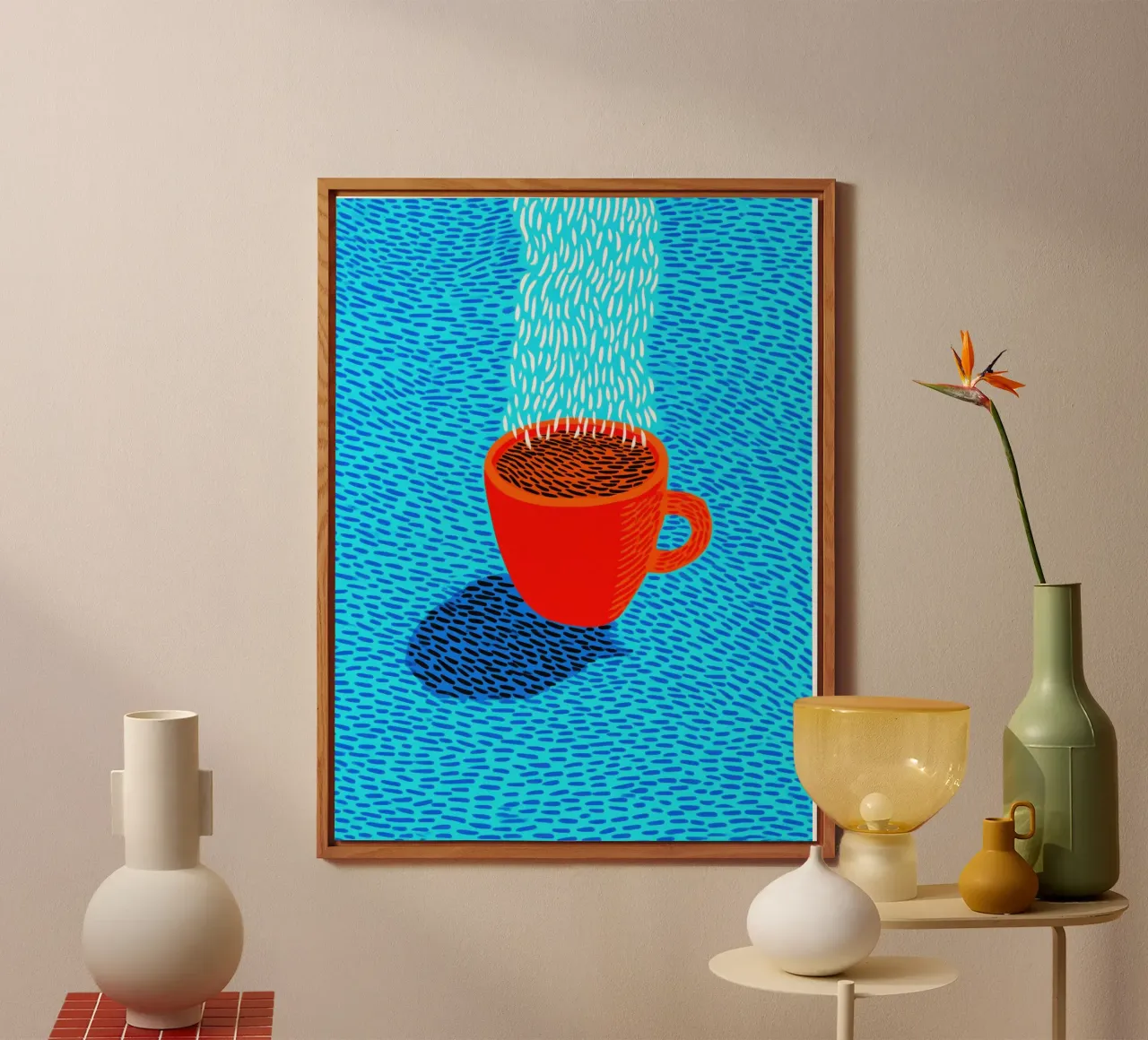 Caffè a bordo piscina | Vitalità e gioia di vivere in cucina alluminio dibond da Autofocus