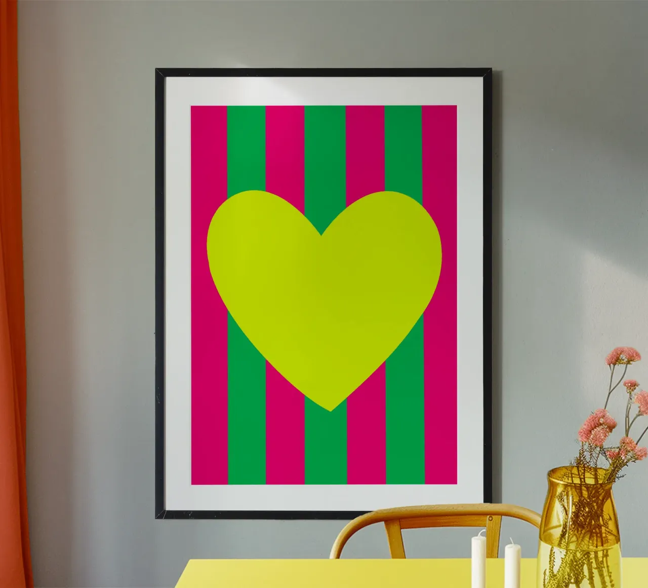 Cuore giallo 03 poster da Art House