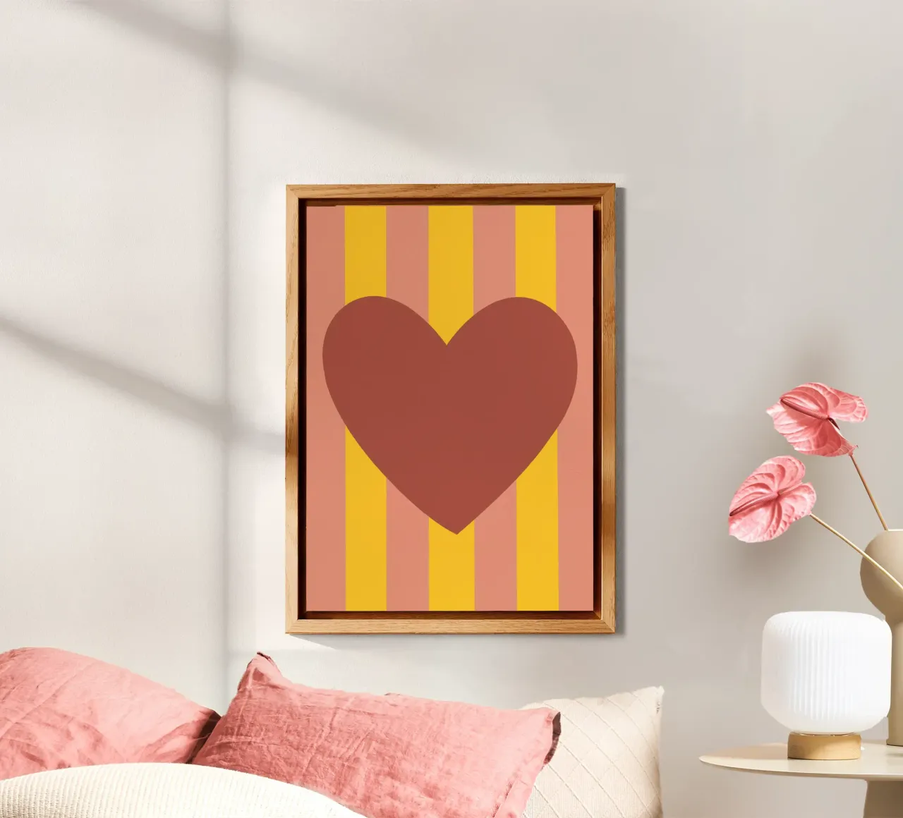 Cuore marrone alluminio dibond da Art House
