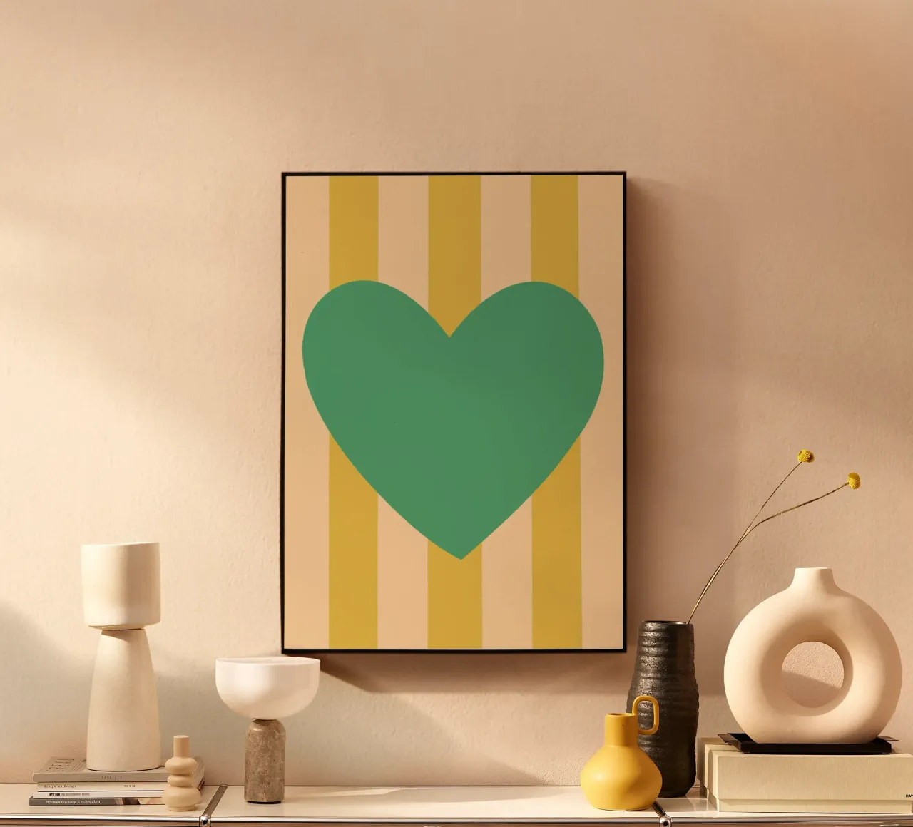 Green heart 02 acrylic glass by Art House
