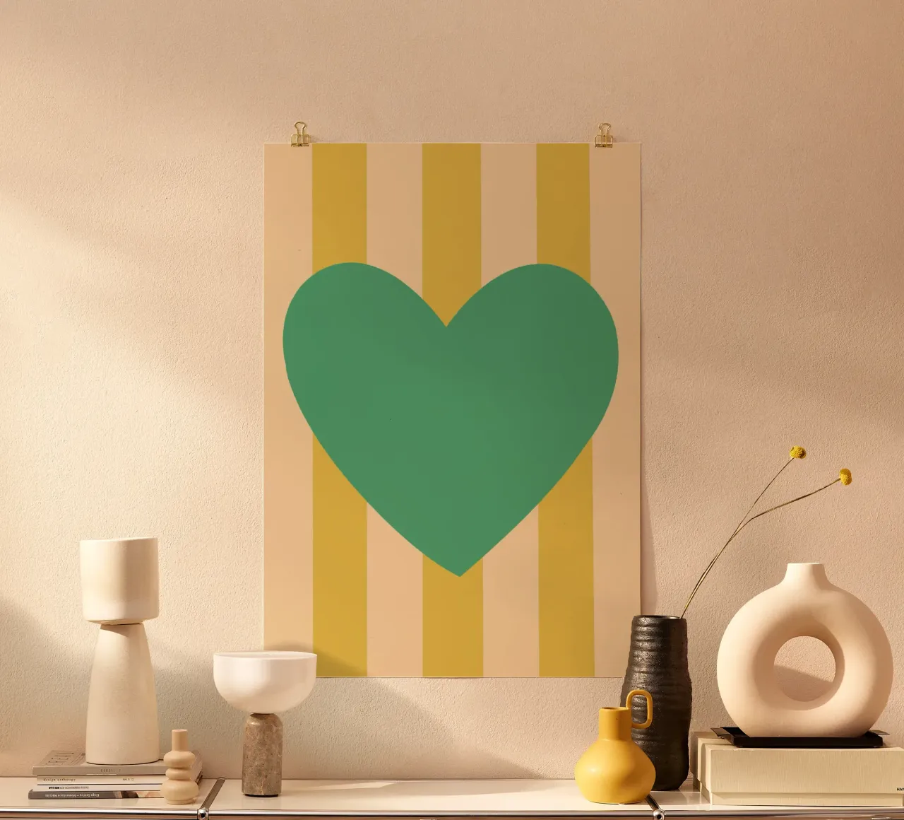 Cuore verde 02 carta hahnemühle da Art House