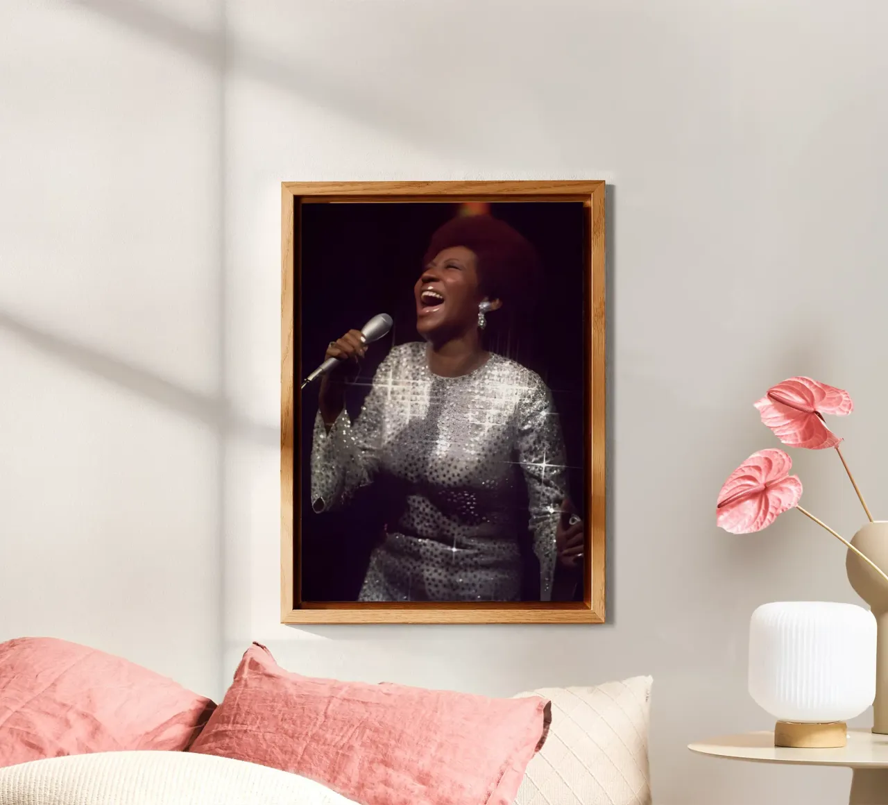 Aretha Franklin alluminio dibond da The Poster Hub