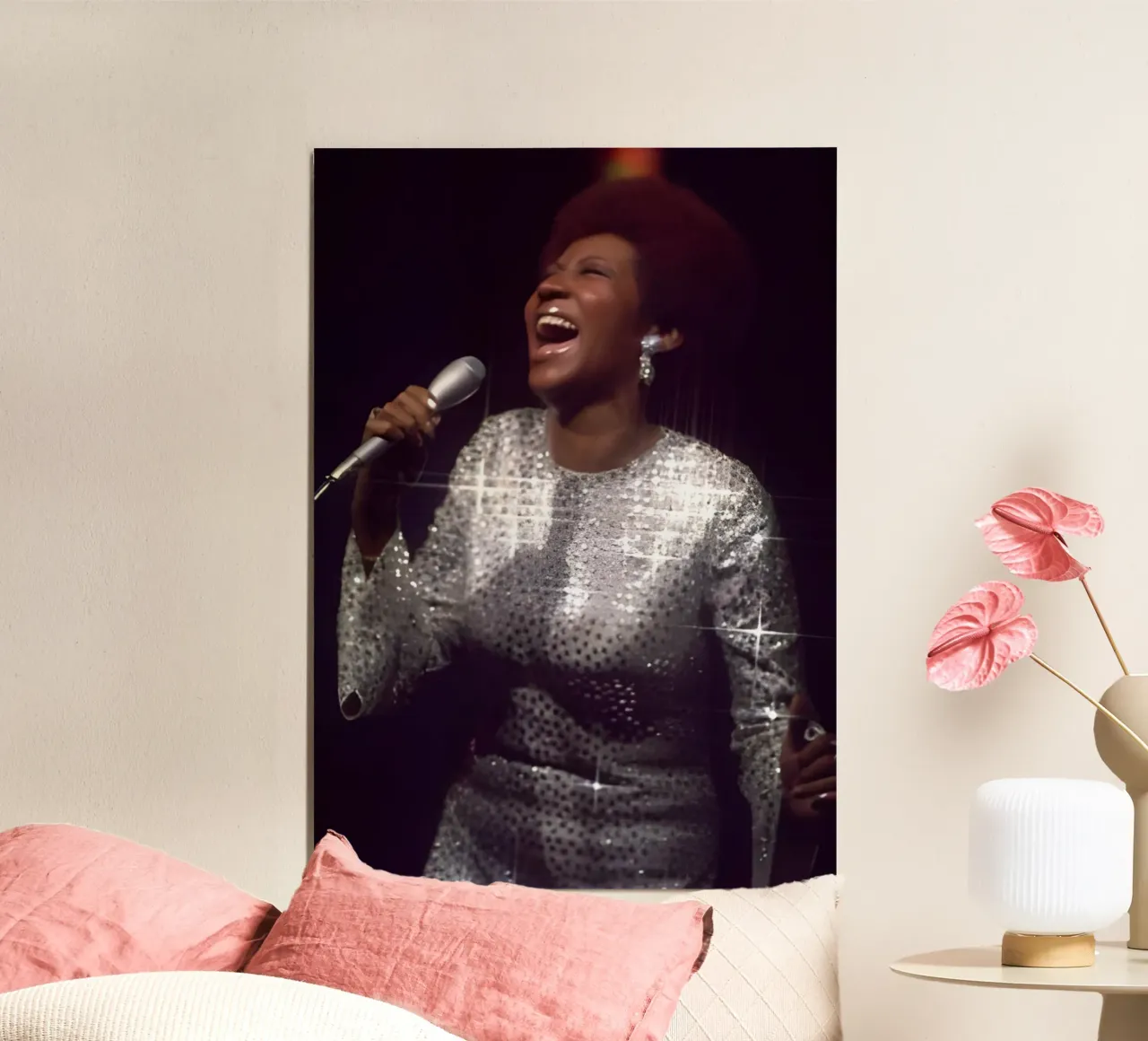 Aretha Franklin alluminio dibond da The Poster Hub