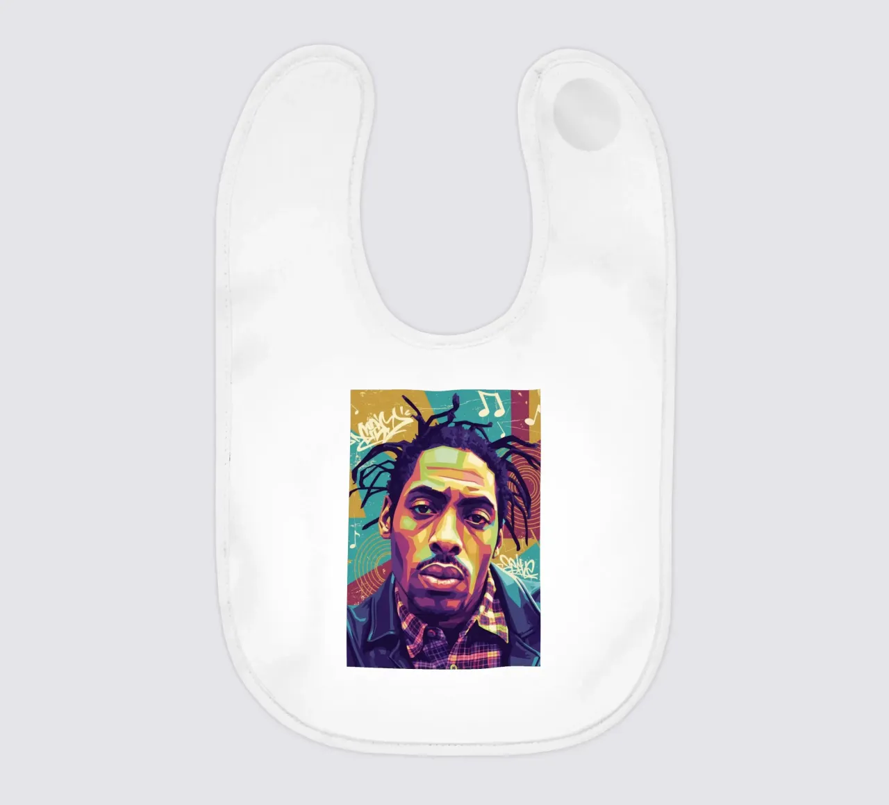 Ritratto pop art di Coolio bavaglino da Hantamrata
