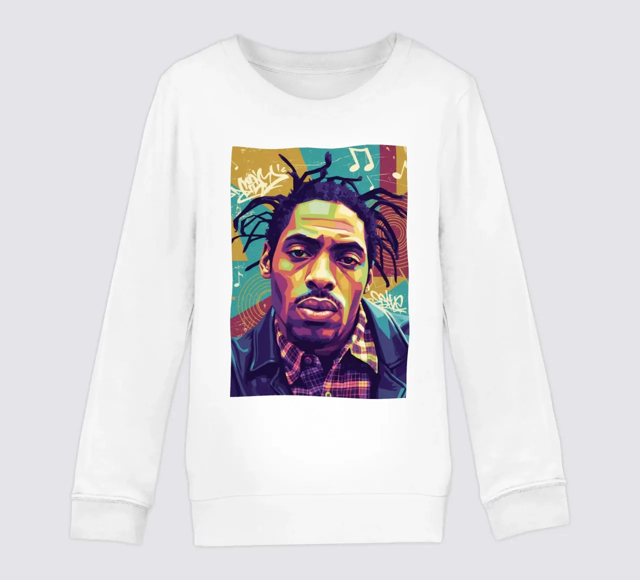 Ritratto pop art di Coolio felpa bambino da Hantamrata