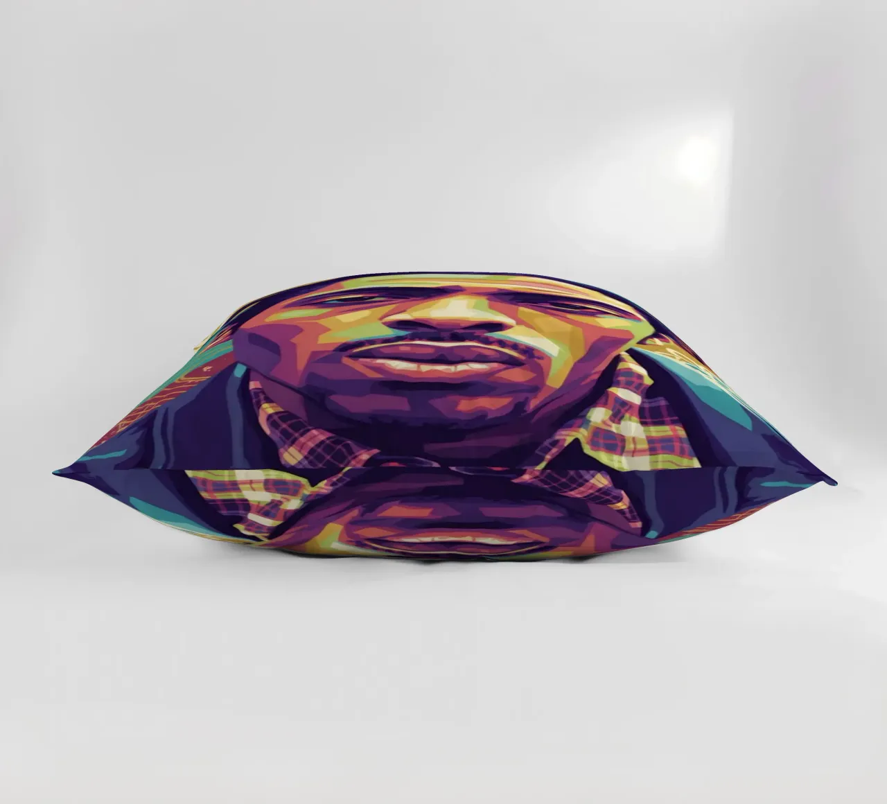 Ritratto pop art di Coolio cuscino da Hantamrata