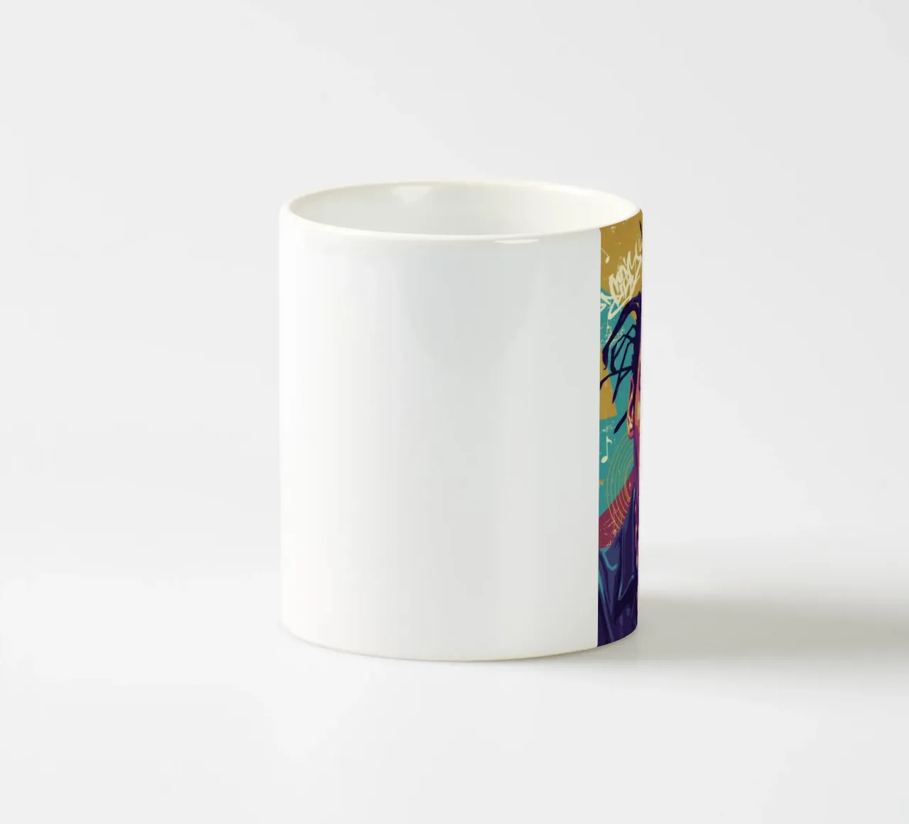 Ritratto pop art di Coolio tazza in ceramica da Hantamrata