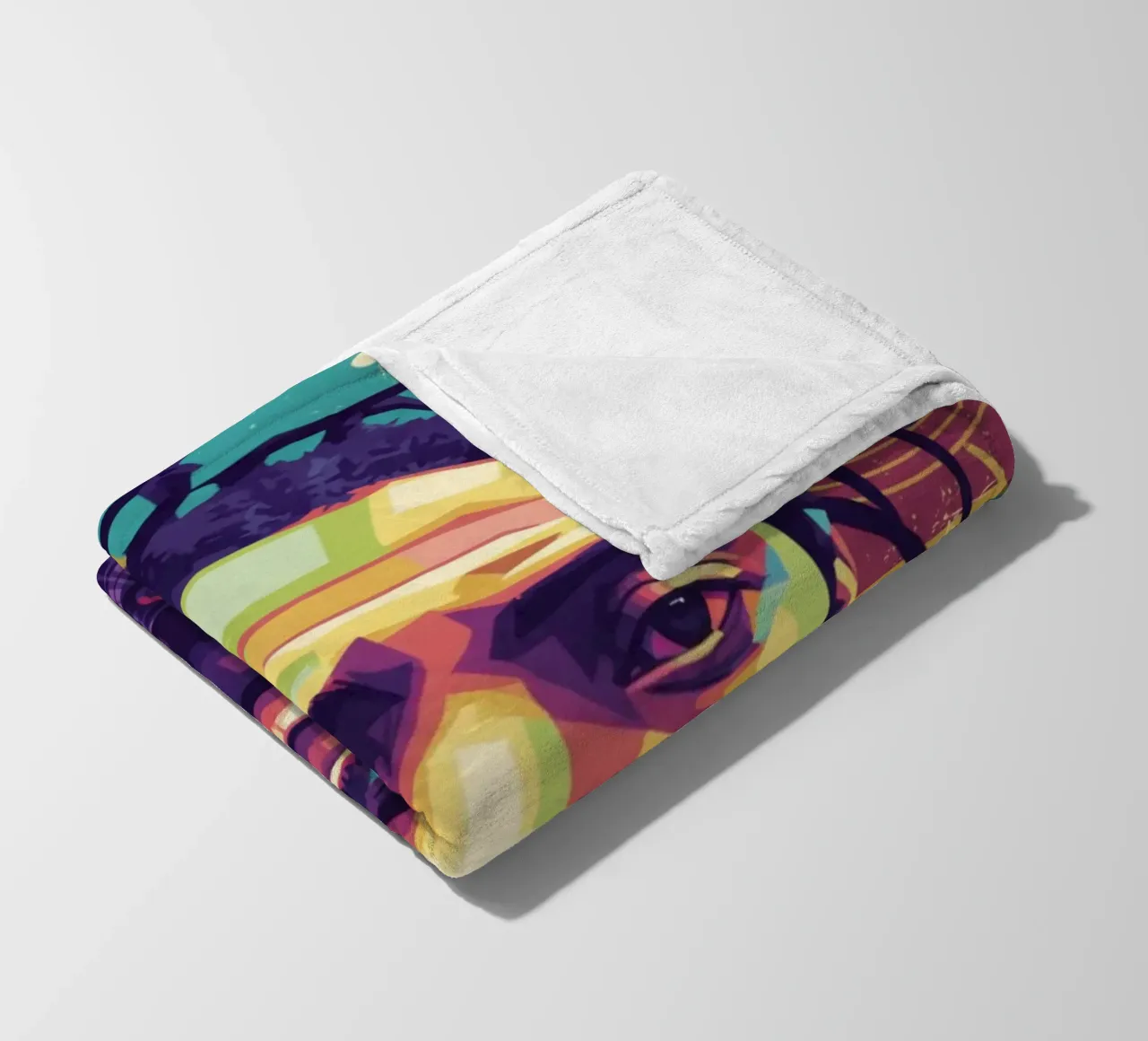 Ritratto pop art di Coolio coperta in pile da Hantamrata