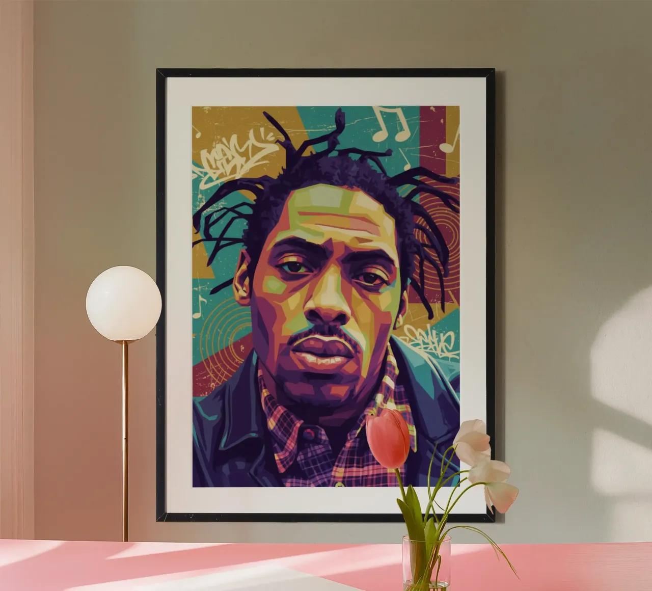 Ritratto pop art di Coolio carta hahnemühle da Hantamrata