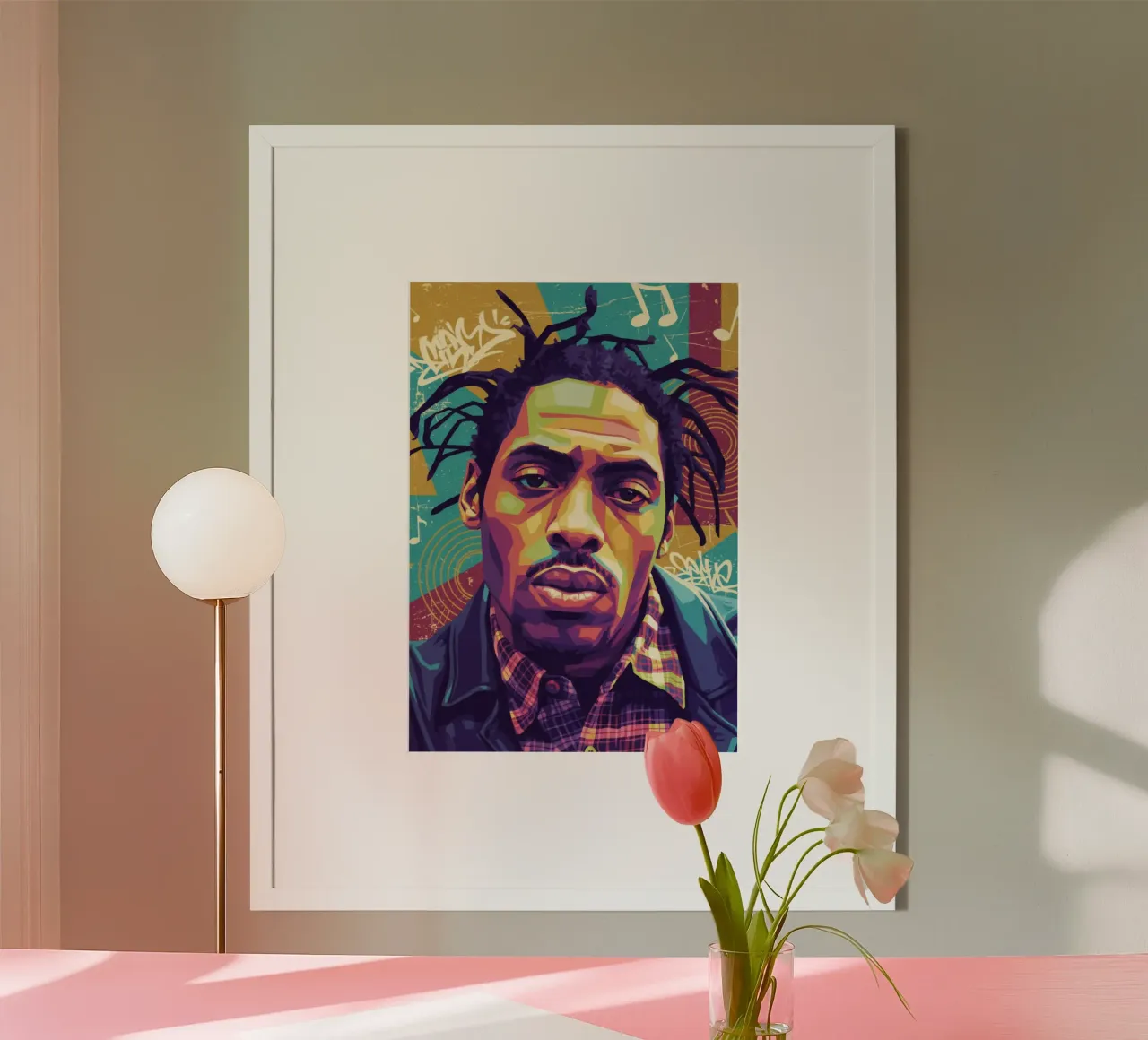 Ritratto pop art di Coolio carta hahnemühle da Hantamrata