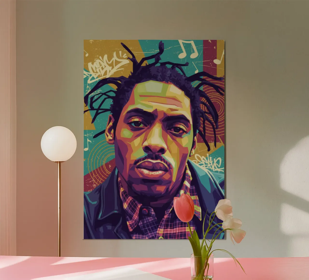 Ritratto pop art di Coolio carta hahnemühle da Hantamrata