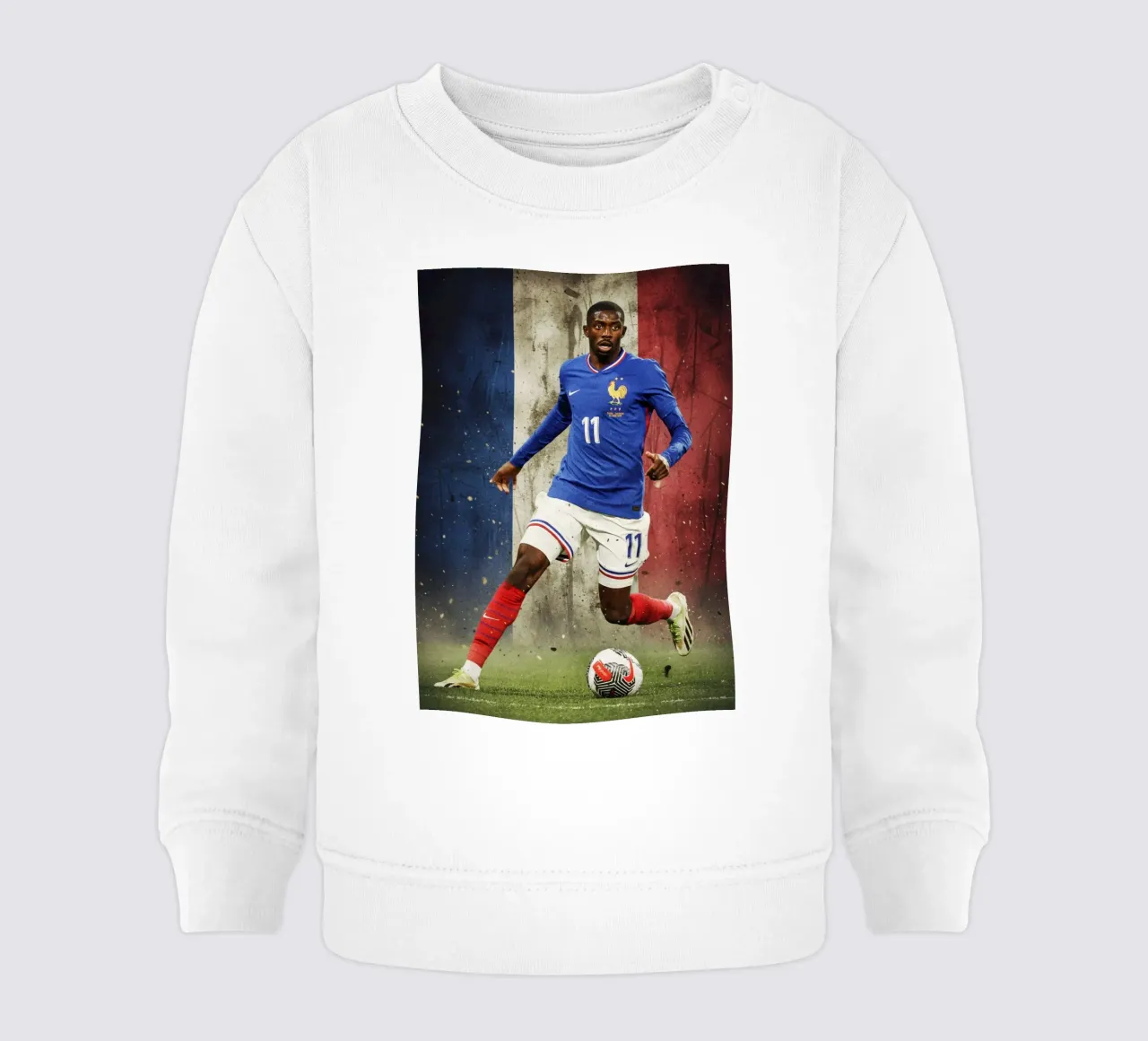 Ousmane Dembele - Francia felpa neonato da Lembayung art