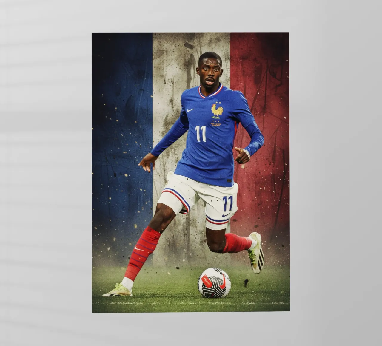Ousmane Dembele - Francia pellicola backlit da Lembayung art