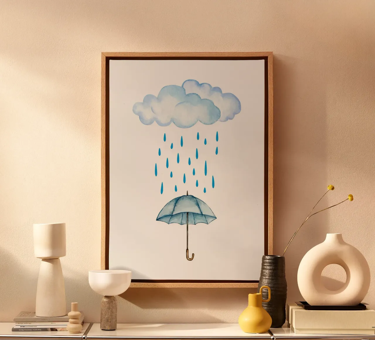 Rain tela da PinkCandyWalls