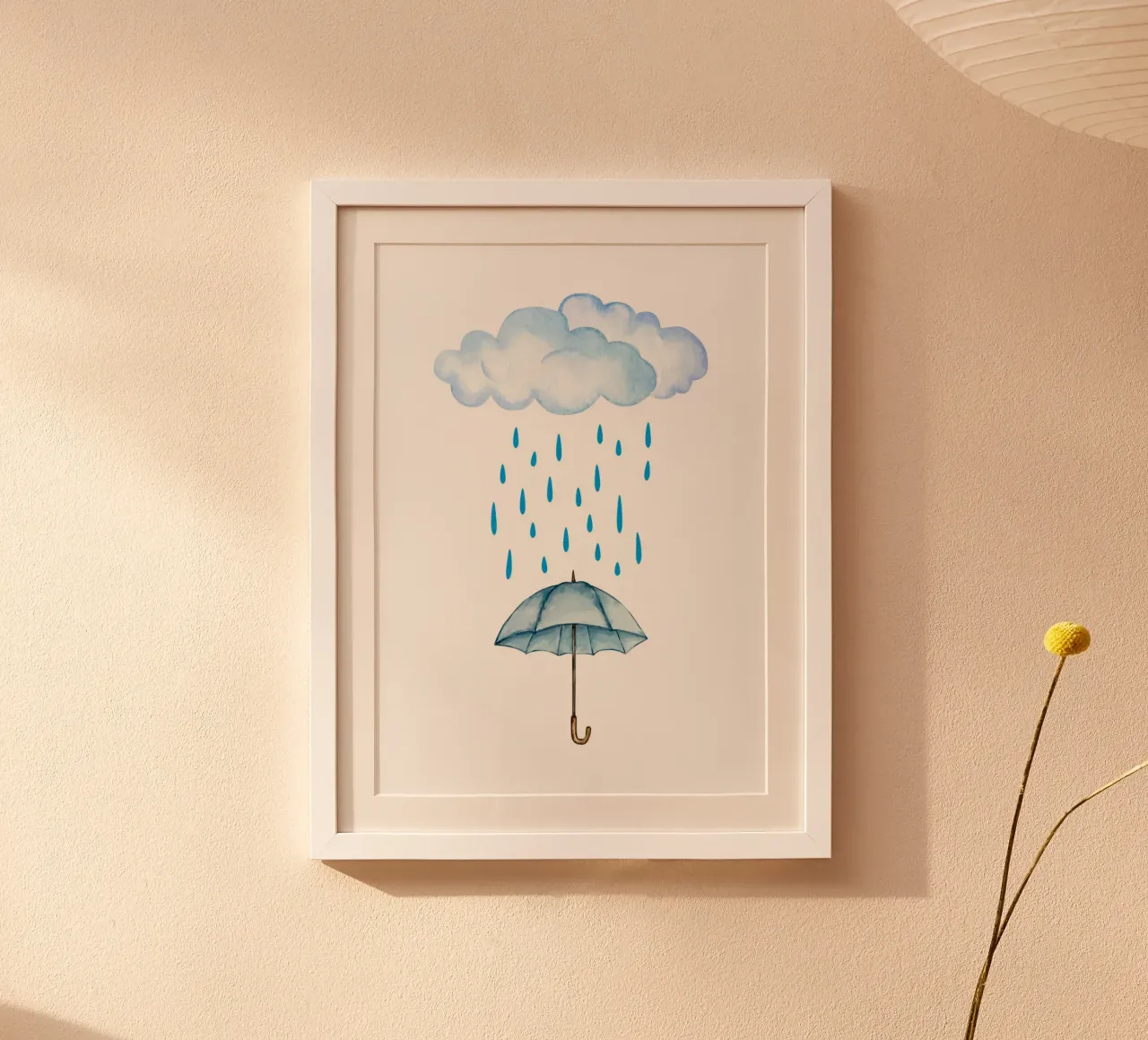Rain poster van PinkCandyWalls
