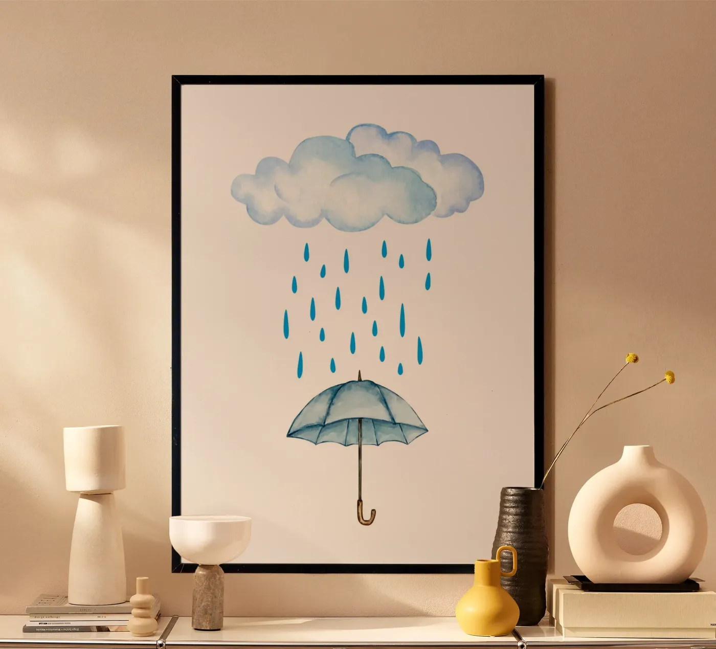 Rain poster by PinkCandyWalls