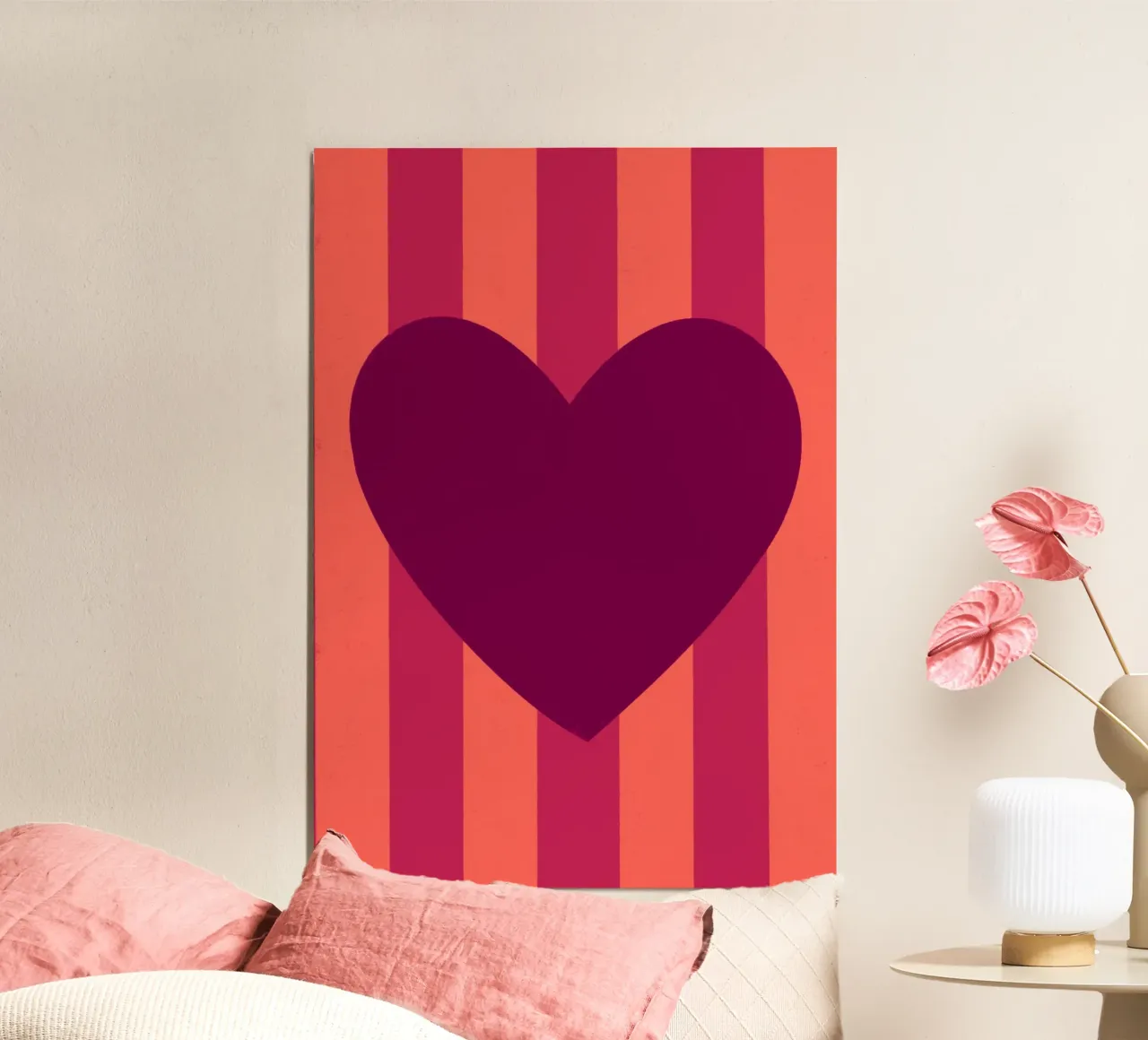 Cuore rosso scuro poster da Art House